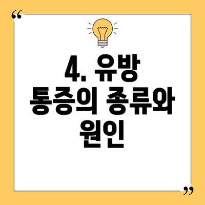 4. 유방 통증의 종류와 원인