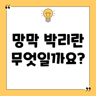 망막 박리란 무엇일까요?