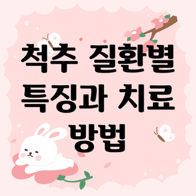 척추 질환별 특징과 치료 방법