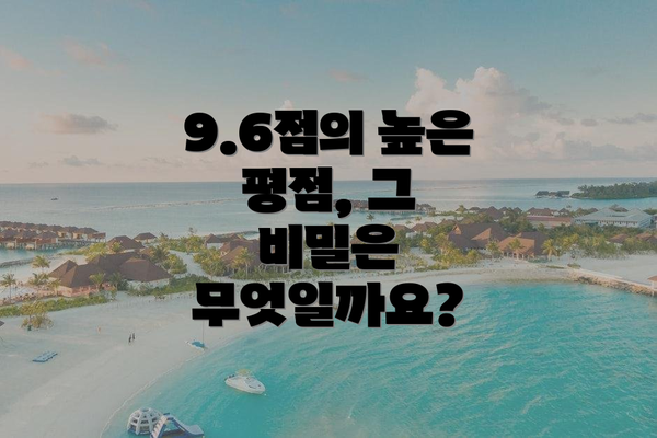 9.6점의 높은 평점, 그 비밀은 무엇일까요?